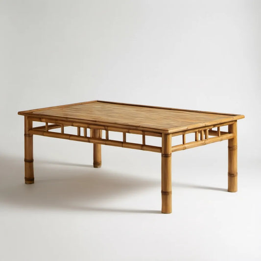Bambusowy stolik kawowy naturalny brązowy 120 x 60 x 45 cm